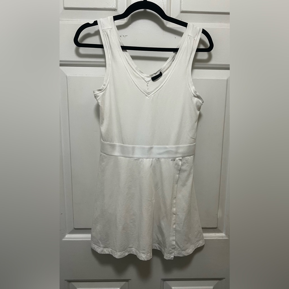 ATM White Sleeveless Women's Tennis Dress Size M